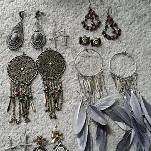 // EARRING LOT // BOHEMIAN JEWELRY